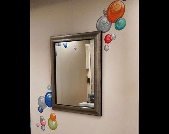 Angelica Rohner Pediatric Dentistry hallway mirror